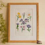 The Peaceful Flowers Cross Stitch Kit