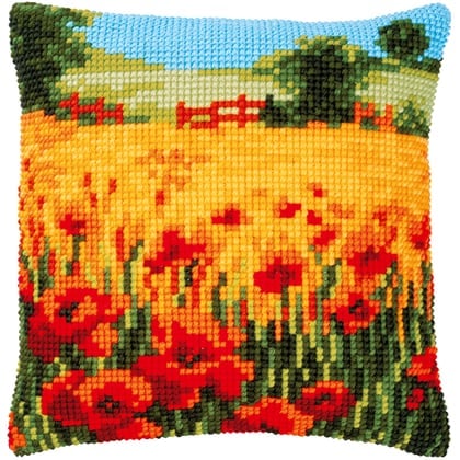 Front Cushion: Poppies Landscape