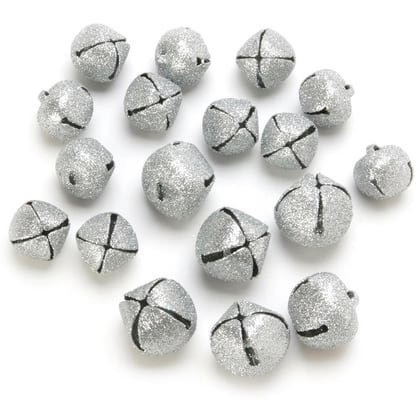 Jingle Bells - Silver Glitter
