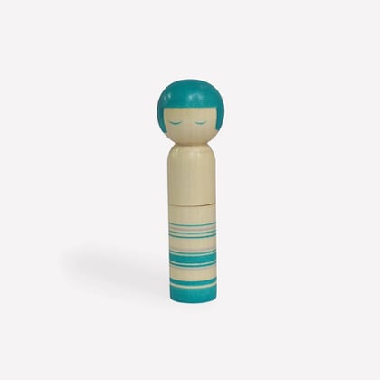 Kokeshi Doll Pincushion - Green