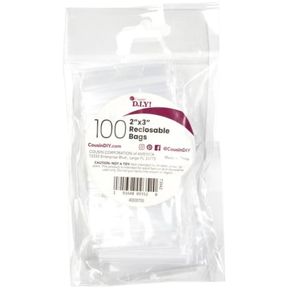 Reclosable Clear Storage Bags 2\"X3\"