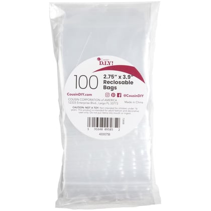 Reclosable Clear Storage Bags 2.75\"X3.9\"