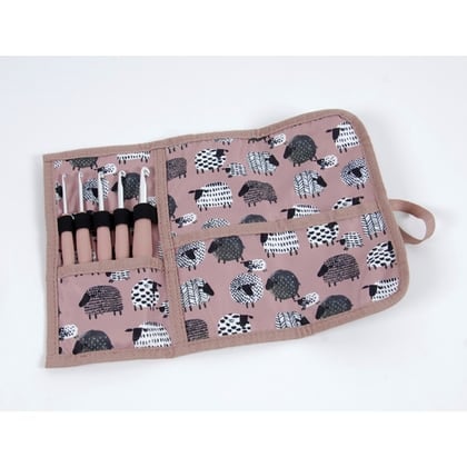 Sheep Crochet Case - Pink