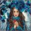 Blue Flowers Girl