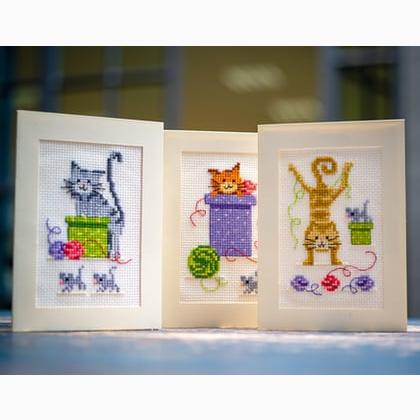 Greeting Cards: Playful cats