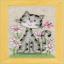 Cats and Flowers - Set of 3