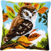 Front Cushion: Owl in the Bushes