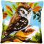Front Cushion: Owl in the Bushes