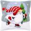 Front Cushion: Christmas gnome on ice