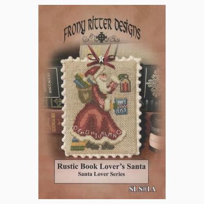Rustic Book Lover\'s Santa