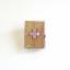 Glass-head pins in cherry-wood box - Pink