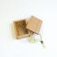 Glass-head pins in cherry-wood box - Yellow