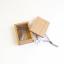 Glass-head pins in cherry-wood box - Gray