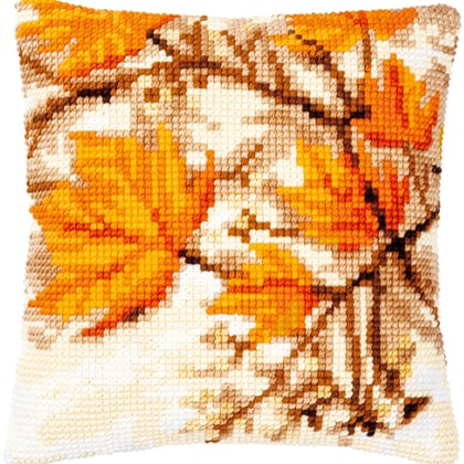 Front Cushion: Autumn leaves