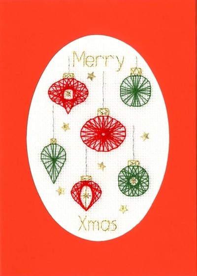 Christmas Baubles Christmas Card