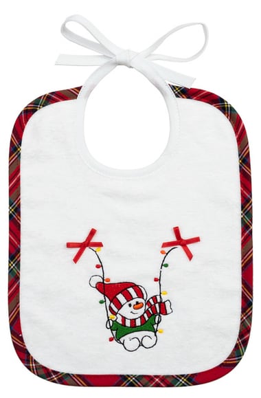 Baby Bib - My first Christmas - Snowman