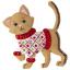 Felt Ornaments Applique Kit set of 6 - Cats