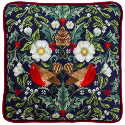 Cushion - Winter Robins