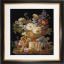 Still Life with Flowers in a Alabaster Vase - Black - Aida