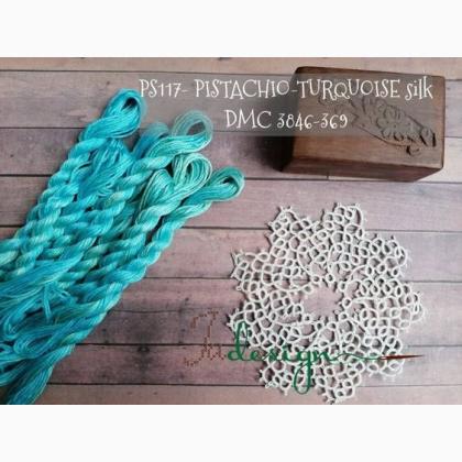 Silk Thread - Pistachio-turquoise
