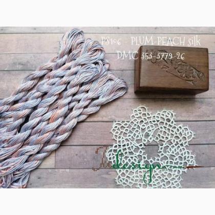 Silk Thread - Plum-peach