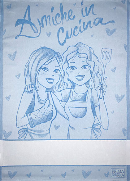 Kitchen towel - Friends In The Kitchen - Light Blue