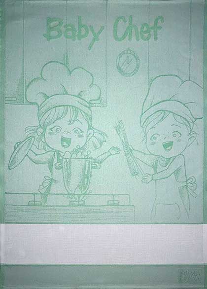 Kitchen towel - Baby Chef - Green