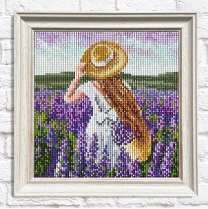 Girl in Lavender Field