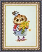 Owl with Flowers