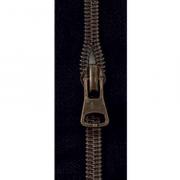 All-purpose coil zipper, black (400) - old brass