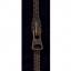 All-purpose coil zipper, black (400) - old brass