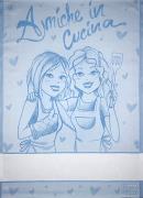 Kitchen towel - Friends In The Kitchen - Light Blue