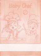 Kitchen towel - Baby Chef - Peach