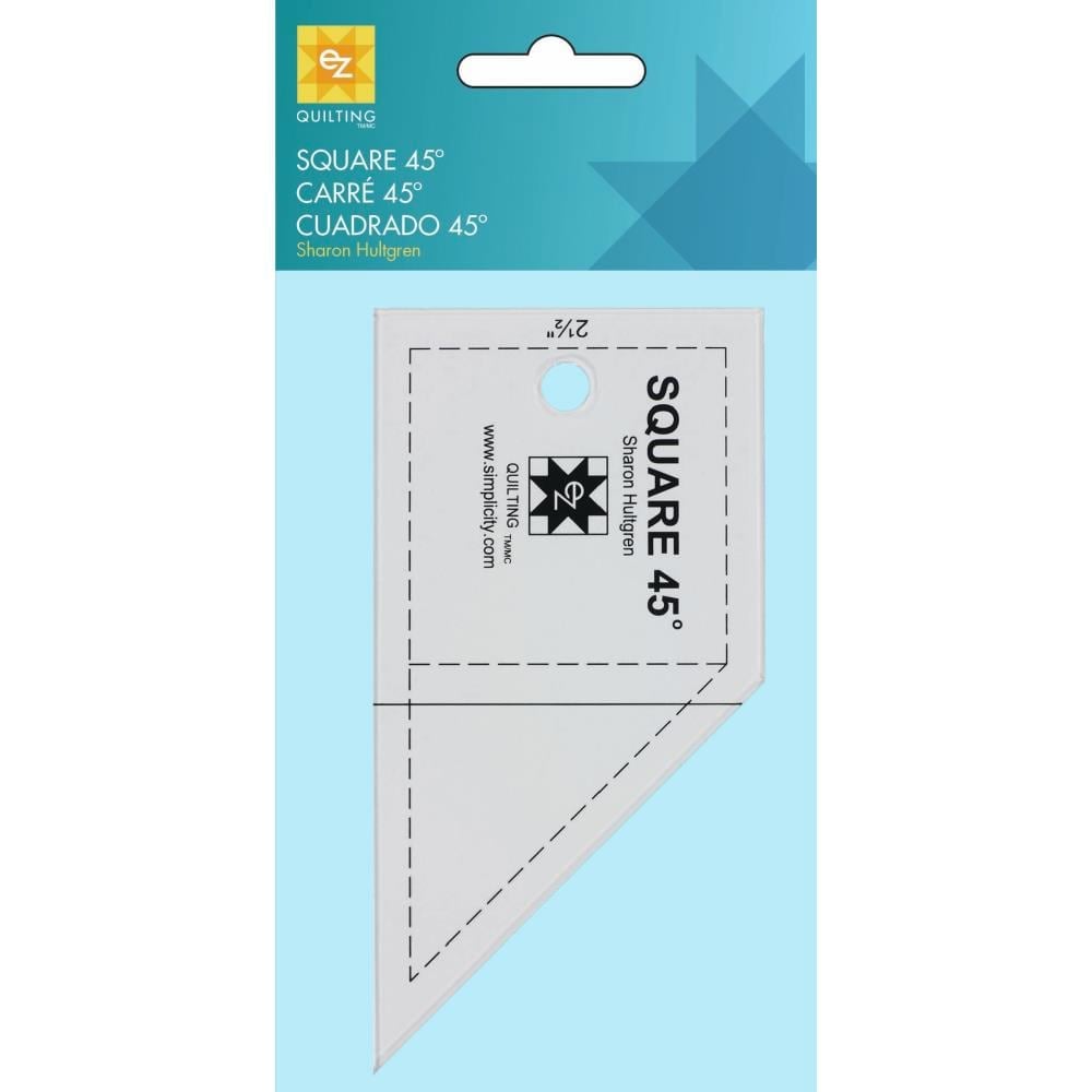 Quilting Square 45 Degree Acrylic Ruler From Ez Quilting - Quilting  Accessories - Accessories & Haberdashery - Casa Cenina