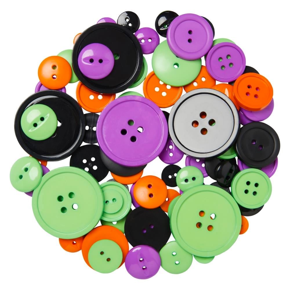 Blumenthal Favorite Findings Big Buttons - Bright Halloween
