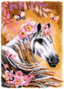 Doormat - Horse with Flowers