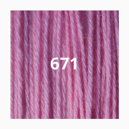 Crewel Wool Hank - Bubble Gum Pink 671