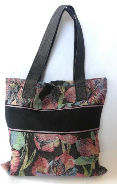 Iris Bag with Handles - Rainbow From Tessitura Artistica Chierese - For ...