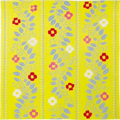 Organic Furoshiki - Yumeji Takehisa Flower Arabesque Yellow
