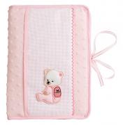 Diaper stacker and Toiletry - Pois 3D - Pink