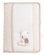 Diaper stacker and Toiletry - Pois 3D - Dove-Grey