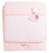 Portable changing mat - Pois 3D - Pink