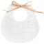 Tartan Baby Bib - Pois 3D Bow - Dove-Grey