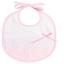 Tartan Baby Bib - Pois 3D Stripes - Pink