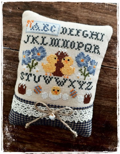Don't Forget Me Pattern and Charm Only Cross Stitch Pattern Fairy Wool in the Wood Counted Cross Stitch