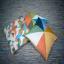 Front Cushion: Colored Triangles 1