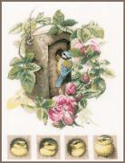 Birdhouse with Roses