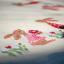 Squared Tablecloth - Easter rabbits in tulip garden