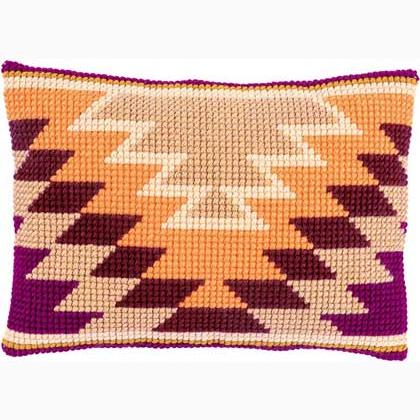 Rectangular Front Cushion: Kilim motifs
