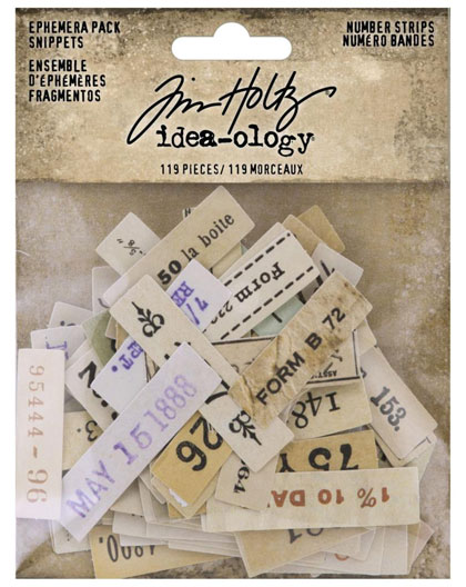 Idea-Ology Ephemera Snippets - Number Strips